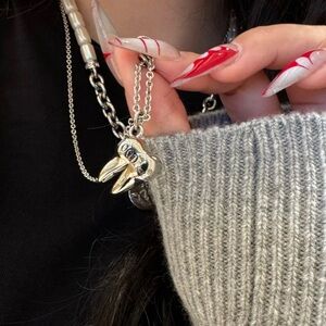 Vivienne Westwood Rima Tooth Necklace Chain Pendant